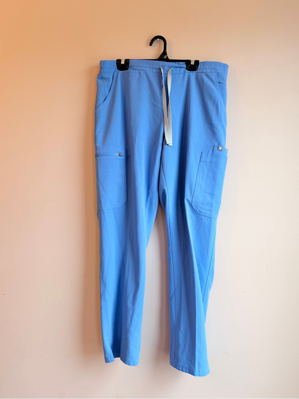 FIGS Technical Collection Blue Cargo Scrub Pants M/P Medium Petite